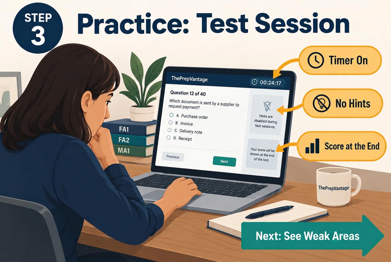 Step 3: Practice: Test Session